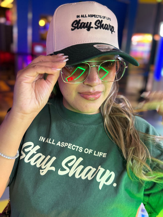 “In all aspects of life” Ivory Green T-Shirt