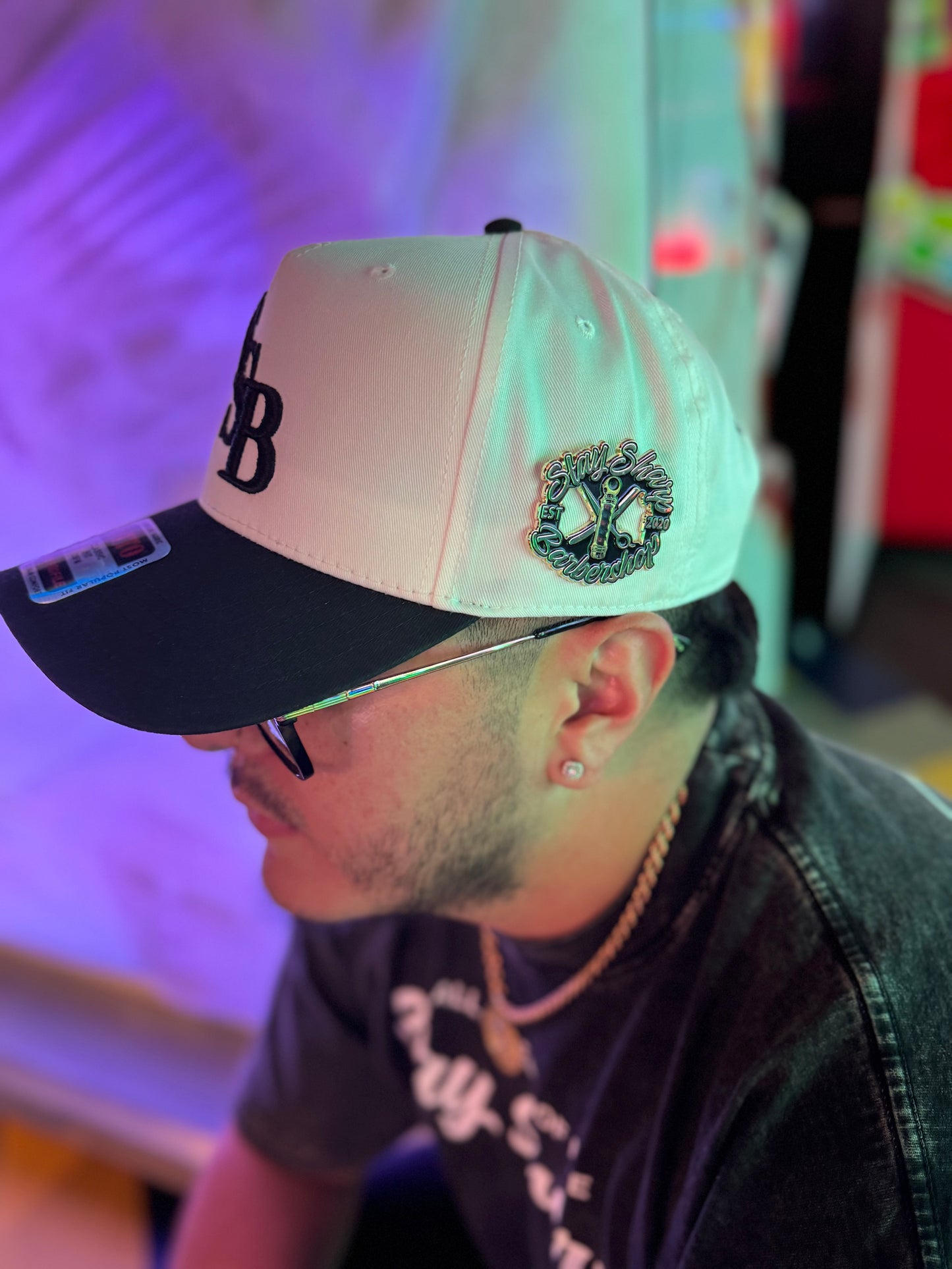 SSB WHITE/BLACK Snapback