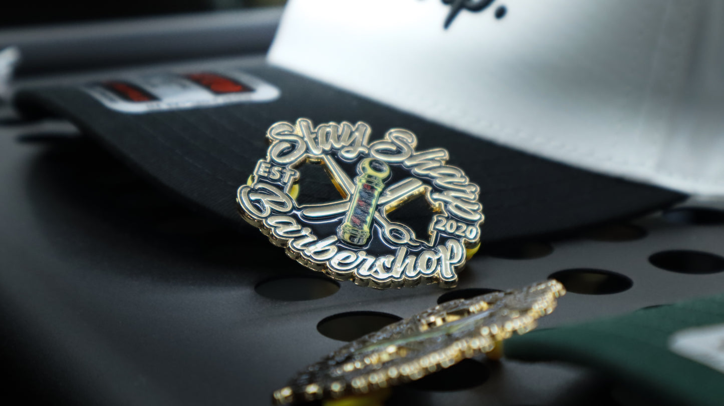 Stay Sharp Barbershop Pin