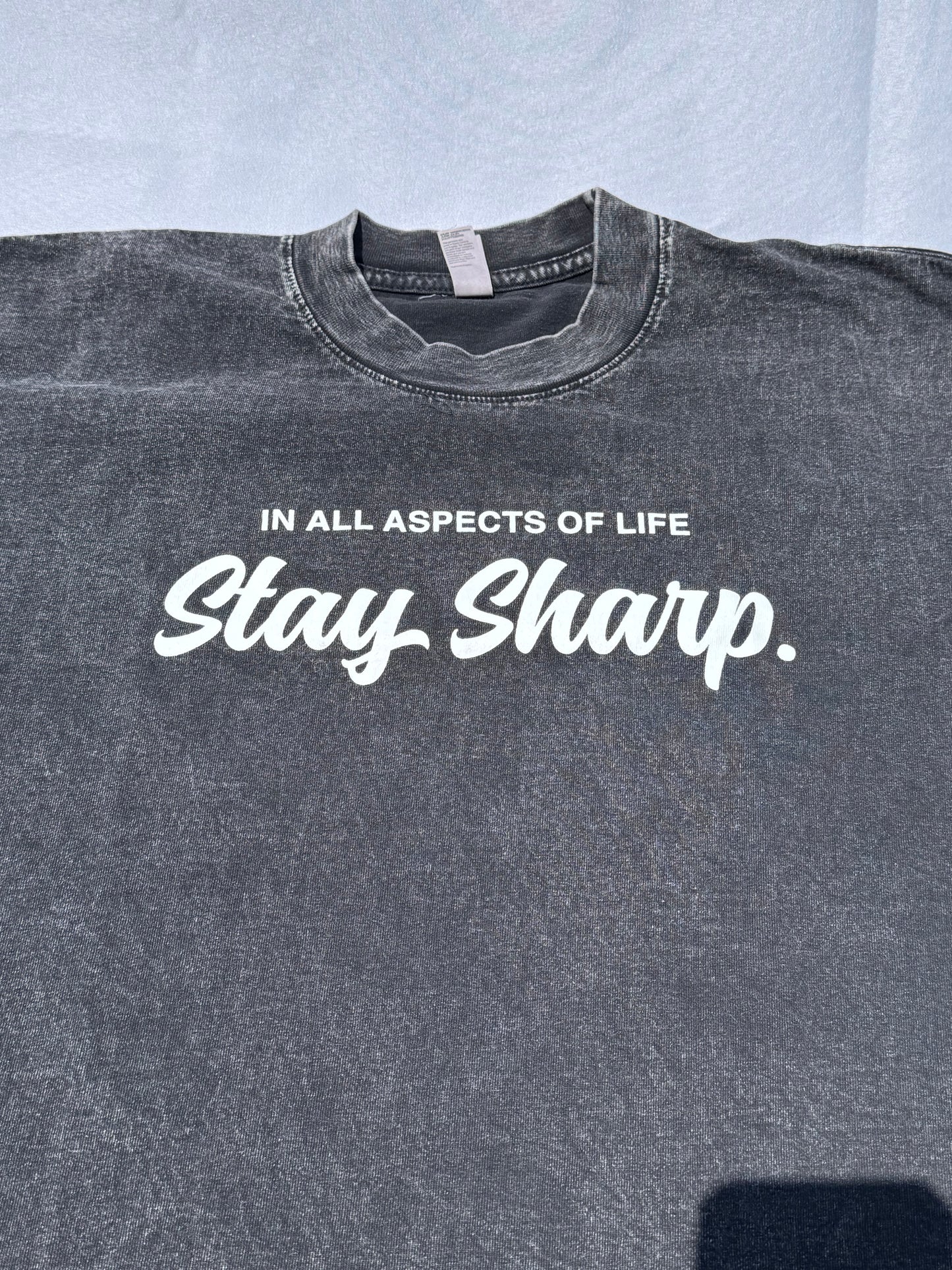 “In all aspects of life” Charcoal Black